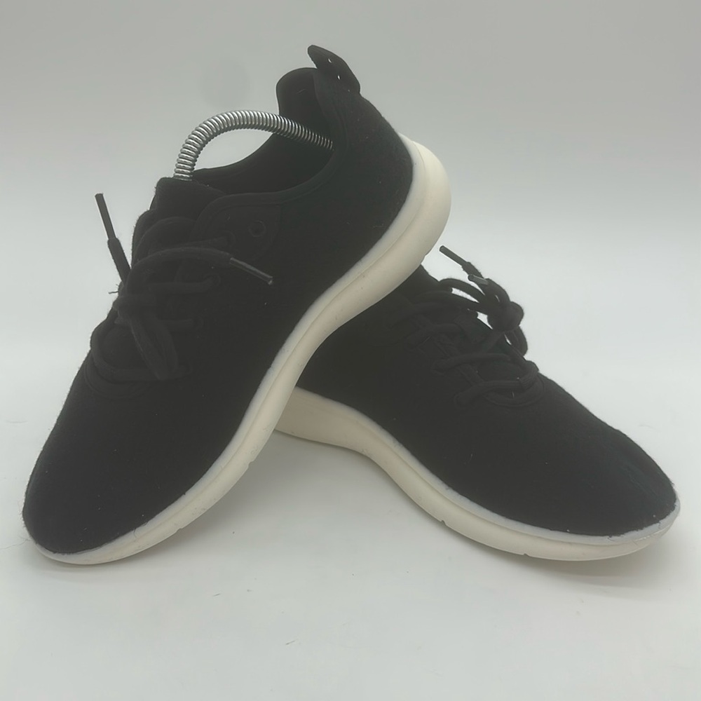 FLX Men's Black Casual Shoes Black Wool Size 8 W